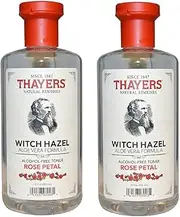 Thayers Alcohol-free Rose Petal Witch Hazel with Aloe Vera, 350ml (Pack of 2)