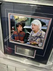 Michael J Fox and Christopher Lloyd - Marty and Doc Dual Signed Photo with a COA