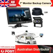 7" Monitor Reversing Backup Parking Rear View Camera for Motorhome Caravan Bus