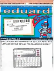 EDU33277 1:32 Eduard Color Zoom PE - A-26C Invader Seatbelts [STEEL] (HBS kit)