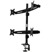 15-24" Quad LCD 4 Screen Desktop Computer Monitor VESA Mount Stand Clamp Base