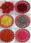 2.5cm Felt Balls Felt Wool Balls Pom Poms handmade felt beads Assorted Colours