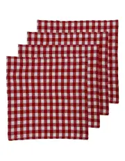 [Ladelle] Allegra Napkin 4 Pack in Red