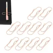 10 Pieces Anti Lost Metal Journal Pen Clip for Planner, Calendars, Notebook