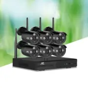 Wireless CCTV Home Security System 1080P HD Bullet Camera 8 Channel Wifi NVR