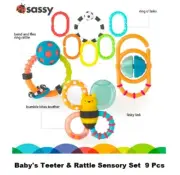 Sassy Baby’s Teether & Rattle Sensory Set - 9 Pcs