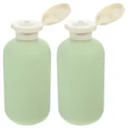 2 Pcs Clamshell Bottle Travel Refillable Containers Squeeze Bottles for Shampoo