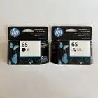 HP 65 Genuine Ink Cartridges 1 Black and 1 Tri Color Expires Nov 2025, Jan 2026