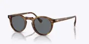 Oliver Peoples Gregory Peck Sun Semi-Matte LBR / Blue Photochromic OV5217S 47mm