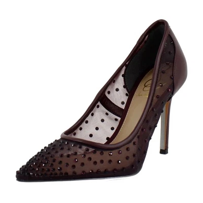 Sam Edelman Hazel Womens Heels French Burgundy Glitz