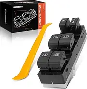 A-Premium Driver Side Power Master Window Switch Compatible with Infiniti G25 2011-2012, G35 2007-2008, G37 2009-2013, Q40 2015, V6 2.5L 3.5L 3.7L 3.7L, Replace 1S14980, 25401JK40A
