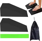 Foam Wedge Blocks - Professional Supportive Squat Ramp | Lightweight Calf Stretcher Slant Board, Yoga Prop Accessories for Home Gym Weightlifting