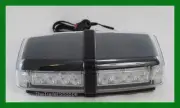 Amber 24 LED Mini Light Bar Beacon Flashing Warning Magnet Mount Clear Lens