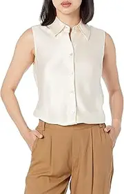 [Vince] Women's Slvls Bias Shirt
