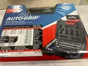 Socket Set with 2 Ratchets Mechanics Tool Kit 1/4-3/8-1/2 Drive Auto Grip 52 Pcs