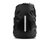 Waterproof Rain Cover for Backpack, Reflective Rucksack Rain Cover for Anti-dust,BLACK,L