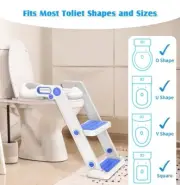 Kids Potty Training Seat Toilet Chair with Step Stool Ladder Child Toddler Tool