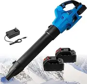 Cordless Leaf Blower, Lightweight Rechargeable Leaf Blowers with High Capacity Battery, 5 Speed Modes Modes Up to 17000RPM, Turbo Blade Supercharging for Lawn Care Yard Patio Driveway