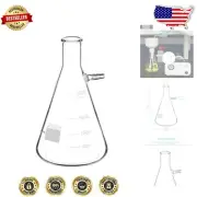 Lightweight 2000ml Borosilicate Glass Filtering Flask for Efficient Filtration