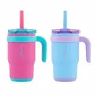 14oz Coldee Tumbler with Handle for Kids Leakproof Insulated Stainless Steel ...