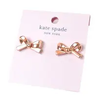在飛比找森森購物網優惠-KATE SPADE 蝴蝶結針式耳環-玫瑰金