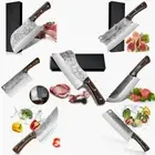 Forged Chef Knife Butcher Knife Meat Chopping Boning Cleaver Serbian Chef Knife
