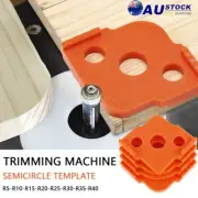 4Pcs Corner Routing Template Plastic Radius Jig Router Template Rounded AT