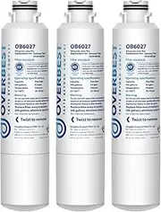 [Overbest] DA29-00020B Refrigerator Water Filter, Replacement For Samsung HAF-CIN, DA97-08006A, 46-9101, RF28HMEDBSR, RF4287HARS, RF263TEAESG, RH22H9010SR ( 3 Pack )
