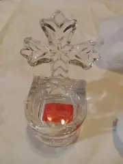 Celebrations By Mikasa Rejoice Cross Crystal Tea light Candle Holder New