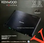 NEW KENWOOD XR601-1 XR Series, 2-ohm Stable, Monoblock Amplifier w/ Bass Knob