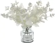5 Pcs Artificial Eucalyptus Branches Real Touch Leaf Stem White Faux Eucalyptuse