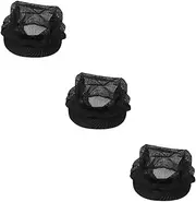 [Alipis] 3pcs Cooking Hat for Men Chef Hat Mesh Kitchen Chef Cap Decorative Baker Net Cap Kitchen Supplies