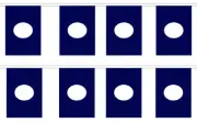 Hardee 12x18 Bunting String Flag Banner (8 Flags)