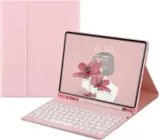 Colour Keyboard for New iPad Air 5th 2022 Keyboard Case Cute Round Key Wireless