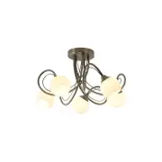 Malini 5 Lights Modern Elegant Pendant Lamp Ceiling Light - Antique Brass
