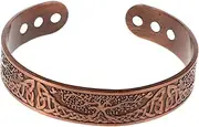 KOMBIUDA Adjustable Magnetic Bangle Bracelet Copper Women Men Vintage Bracelet Social Gatherings