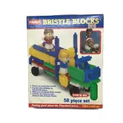 Vintage NIB 1986 BRISTLE BLOCKS Playskool USA Unopened In Original Box 58 Pieces