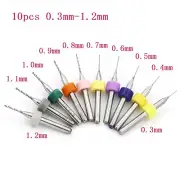 Hot 10pcs 0.3-1.2mm PCB Print Circuit Board Carbide Micro Drill Bit Tool Set