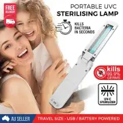 Portable UVC Sterilising Lamp 2W Disinfection Travel Light USB and Battery Power