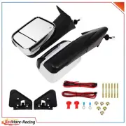 For Dodge Ram 98-2002 Chrome Pair Power Heated LED Signal Tow Mirrors New Style
