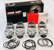 SBC Chevy 400 V8 Hypereutectic Dish Top Piston Set & matching Rings. +.060 over