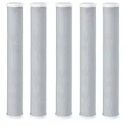 5x 20"x2.5" 10uM Micron Activated Coconut Shell Carbon CTO Element Water Filters