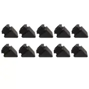Angled Shoes with Hex Screw For 1/2" Square Balusters - Satin Black 10pcs DH-31