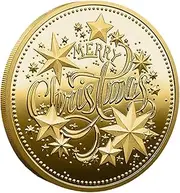 Christmas Challenge Coin, Santa Keepsake Coin | Christmas Gold Coin Christmas Commemorative Coin | Coin, Christmas Challenge Coin for Family