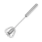 Semi Automatic Mixer Whisk Egg Beater Stainless Steel Manual Hand Mixer Self-Tur