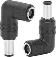 Female to Male Adapter, Power Conversion Plug 2Pcs Adapter Conversion Cable Female to DC Male Plug for Adapter Plug Turned Into Elbow