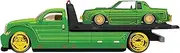 Kyosho MS15055BR Maisto 1/64 DET Flat Bed/1987 Buick Legal T-Type Metallic Green Finished Product