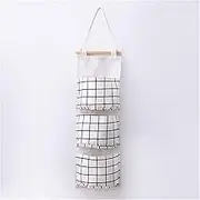 Hanging Storage Organiser Bag，Cotton and Linen Waterproof Storage Hanging Bag Hanging Multi-Layer Door Rear Debris(Color:Style D,Size:20.5X58.5cm) (Color : Style a, Siz (Color : Style F, Size : 20