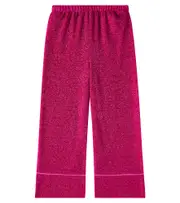 [Oseree Kids] Oséree Kids Lumière lamé wide-leg pants Y 2/4 pink