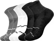 [Risipu] Women's Running Socks,3 Pairs Ankle High Sports Socks,Ladies Running Socks,Running Gifts For Women,Running Socks Womens 4-7(36-42CM）